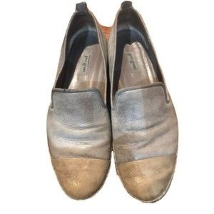 Paul Green two tone leather Posh espadrilles flat slipon sneakers size 8.5